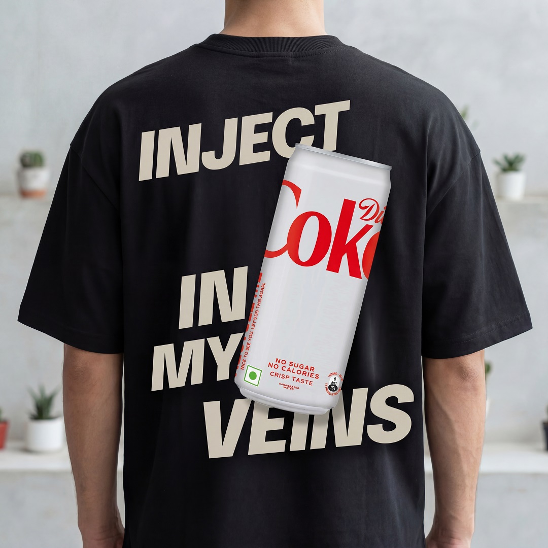 Back view of Inject In My Veins Tee